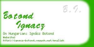 botond ignacz business card